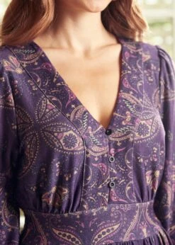 Goldie Hour V-Neck Midi Dress -ModCloth 207898 Purple 7