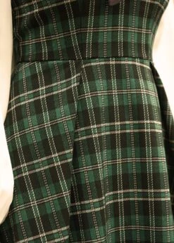 ModCloth Cute As A Nutmeg Plaid Surplus Neckline Fit & Flare Dress -ModCloth 207901 Green 7