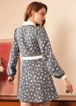 Joyful Journey Dress – Midnight Haze Navy Blue Knit Belted Shirtdress -ModCloth 207989 NAVYANDWHICHEDK HP 3