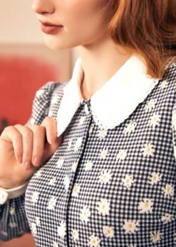 Joyful Journey Dress – Midnight Haze Navy Blue Knit Belted Shirtdress -ModCloth 207989 NAVYANDWHICHEDK HP 7