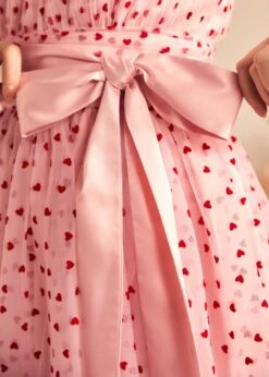 Memory Lane Fit & Flare Dress -ModCloth 207993 PINKGROUNDREDMOTIF HP 7