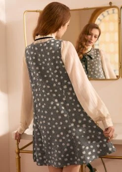 Ribbon Whimsy Pocket Dress 18 Ribbon Whimsy Pocket Dress -ModCloth 207995 BLKANDWHIWITHDAISY HP 3