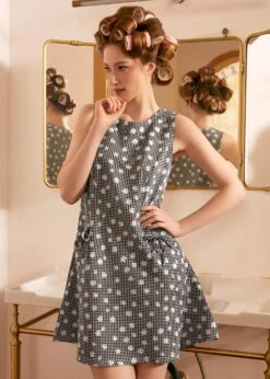 Ribbon Whimsy Pocket Dress 16 Ribbon Whimsy Pocket Dress -ModCloth 207995 BLKANDWHIWITHDAISY HP 6 2