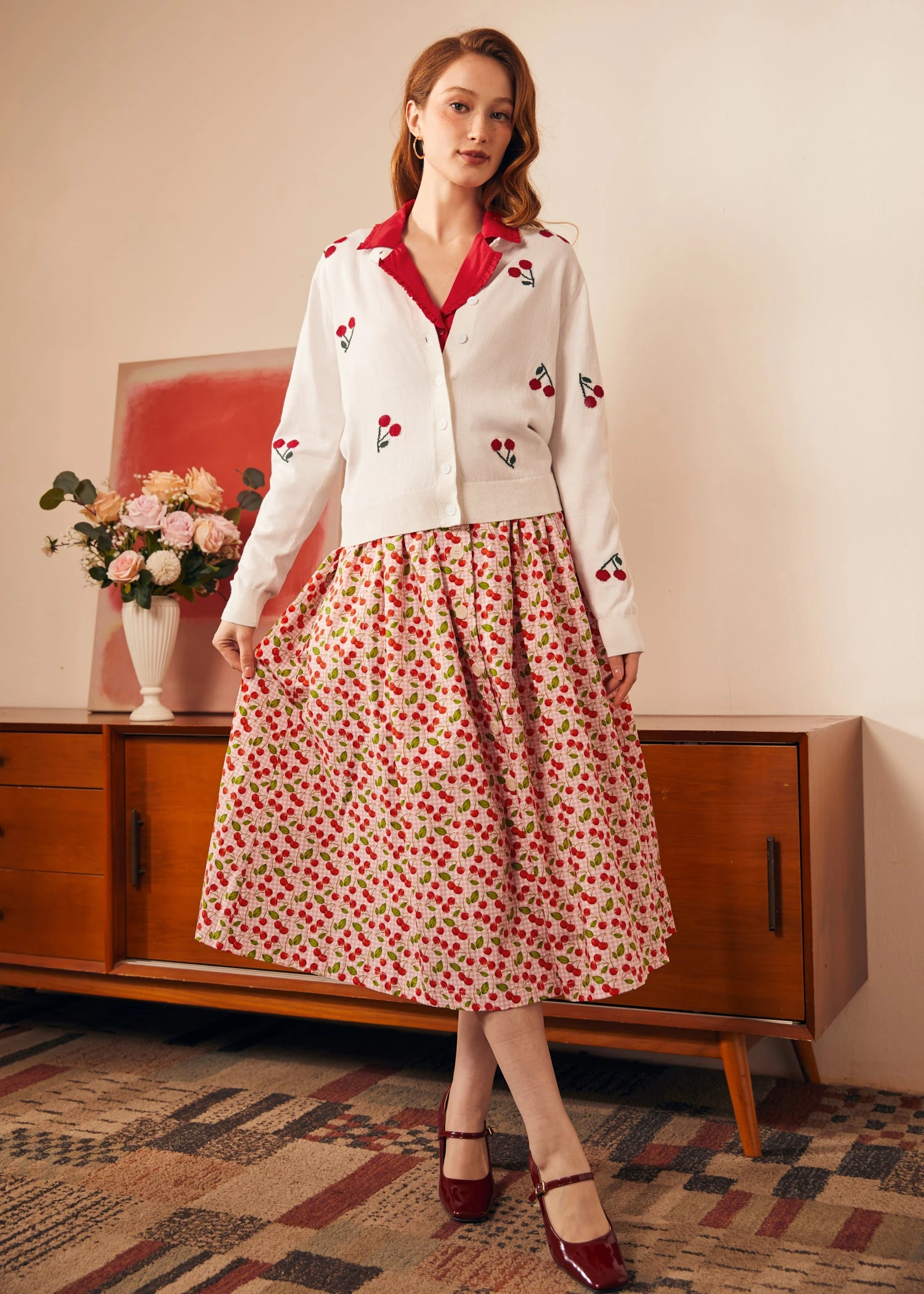 Cherry On Top Crew Neck Cardigan 10 Cherry On Top Crew Neck Cardigan - Image 8