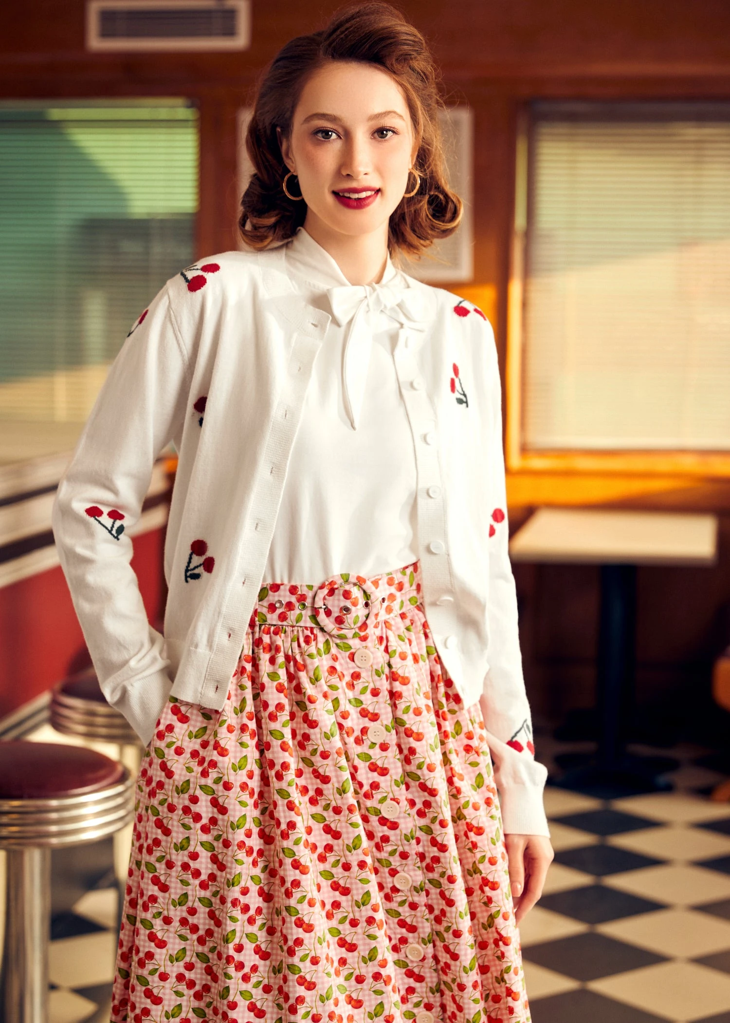 Cherry On Top Crew Neck Cardigan 8 Cherry On Top Crew Neck Cardigan - Image 6