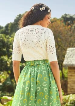 A Dash Of Darling Short Sleeve Pullover Sweater 12 A Dash Of Darling Short Sleeve Pullover Sweater -ModCloth 208077 WHI HP 3