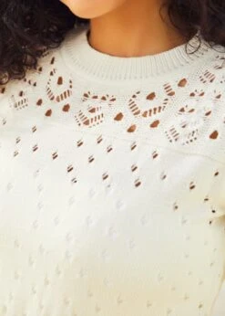 A Dash Of Darling Short Sleeve Pullover Sweater 15 A Dash Of Darling Short Sleeve Pullover Sweater -ModCloth 208077 WHI HP 7