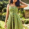Sunbeam Dance Strappy Dress -ModCloth 208128 GRNBUGPR 4