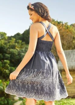 Into The Secret Garden Cross Back Dress 10 Into The Secret Garden Cross Back Dress -ModCloth 208130 CHAMBERY 3