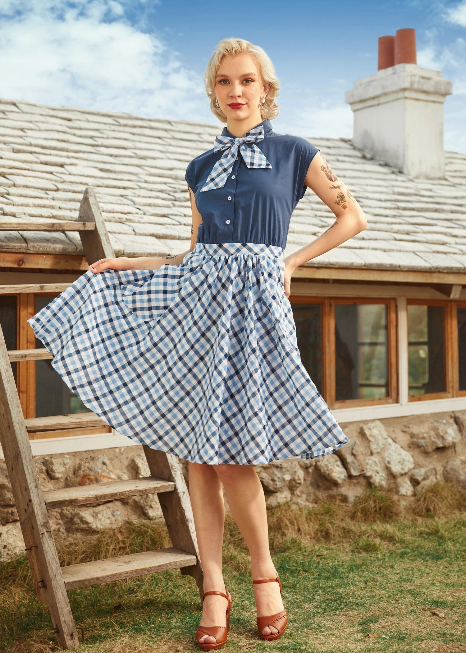 Gingham Grace Bow Dress 3 Gingham Grace Bow Dress