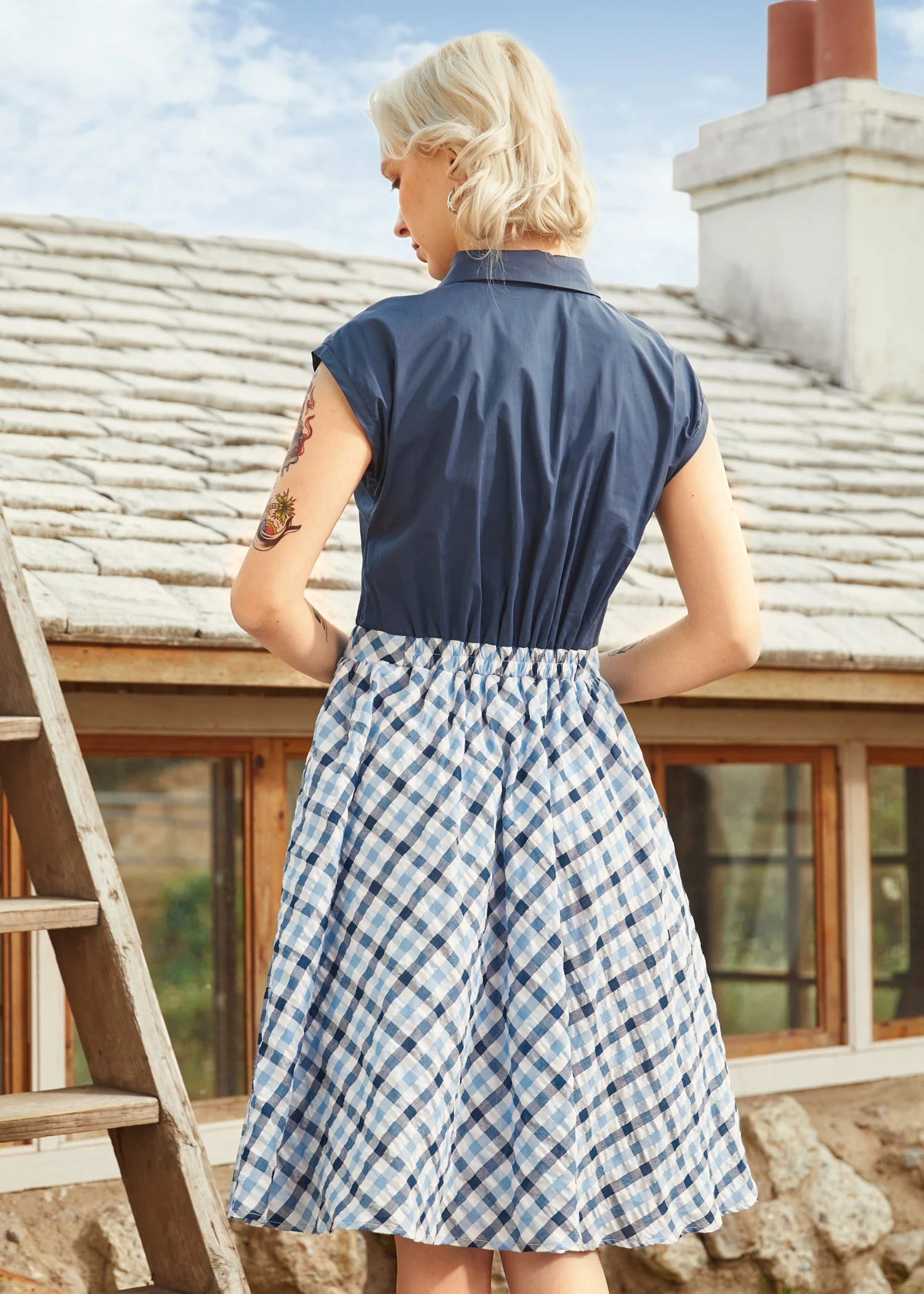 Gingham Grace Bow Dress 6 Gingham Grace Bow Dress - Image 4