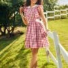 Belle Of The Ballet Collar Dress -ModCloth 208136 REDGHINGHAM HP 1