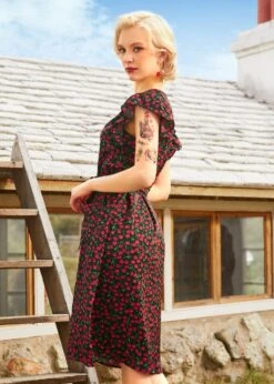 Cherry Picked Perfection Dress -ModCloth 208143 BLKCHERRY HP 3