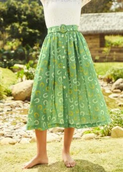 Golden Hour Glide Skirt 10 Golden Hour Glide Skirt -ModCloth 208145 GRNHOUSESHOE HP 4