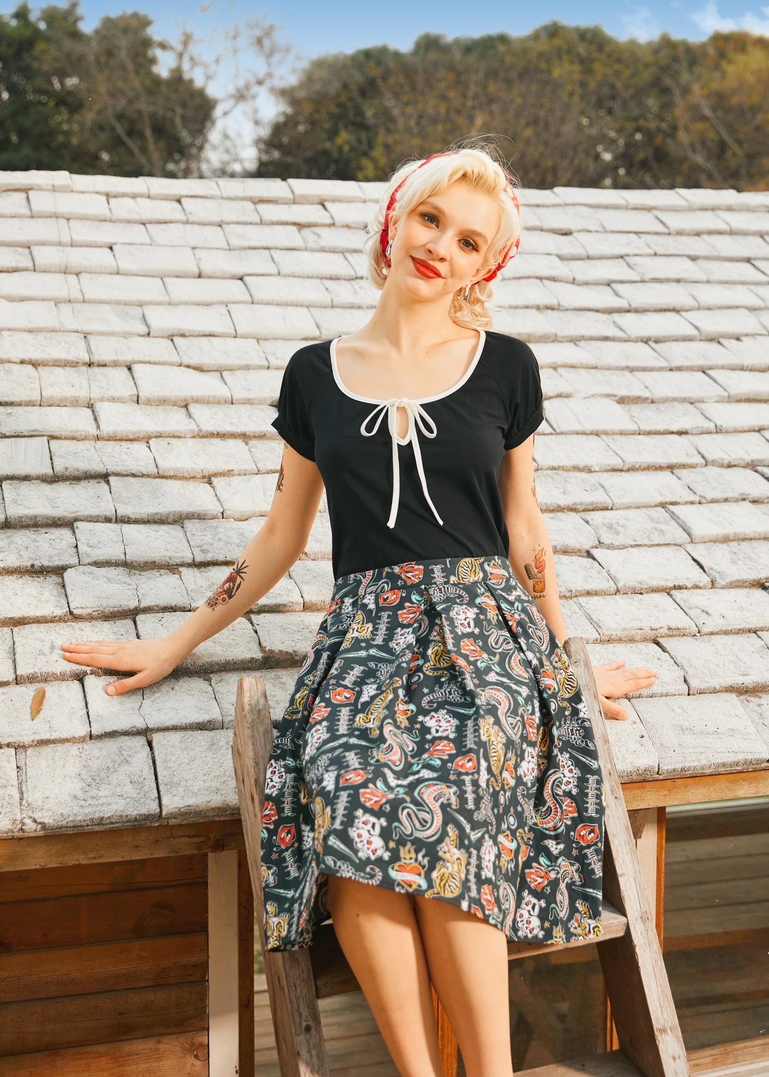 Inked & Iconic Skirt 4 Inked & Iconic Skirt - Image 2