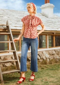 Cherry Sweet Bow Blouse -ModCloth 208164 PINKCHERRY 1