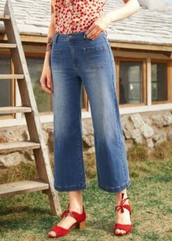 Boardwalk Beauty Wide Leg Denim Pants -ModCloth 208168 2