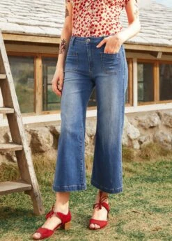Boardwalk Beauty Wide Leg Denim Pants