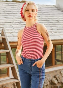 Boardwalk Breeze Striped Tank