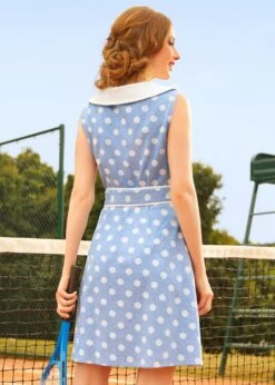 A Piece Of Perfection Fit & Flare Dress 7 A Piece Of Perfection Fit & Flare Dress -ModCloth 208224 BLUEWHI HP 3 2