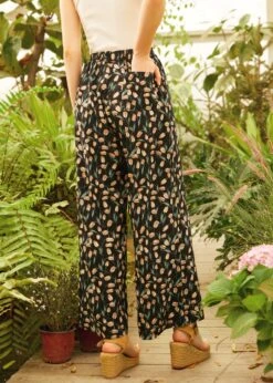 Whispers In The Garden Palazzo Pants -ModCloth 208313 BLKPR HP 3