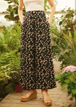 Whispers In The Garden Palazzo Pants -ModCloth 208313 BLKPR HP 4