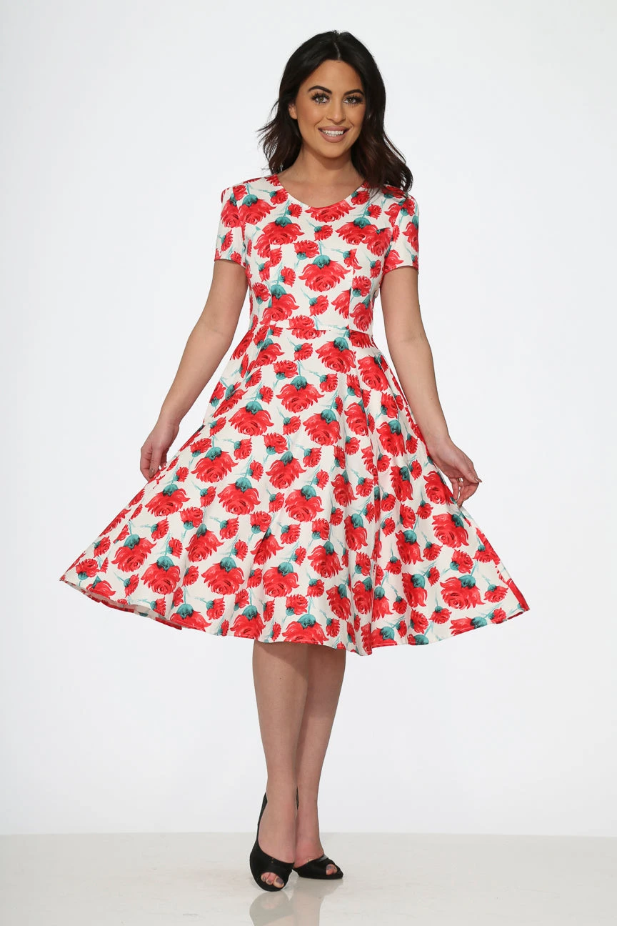 Bold Floral Swing Dress 7 Bold Floral Swing Dress - Image 5