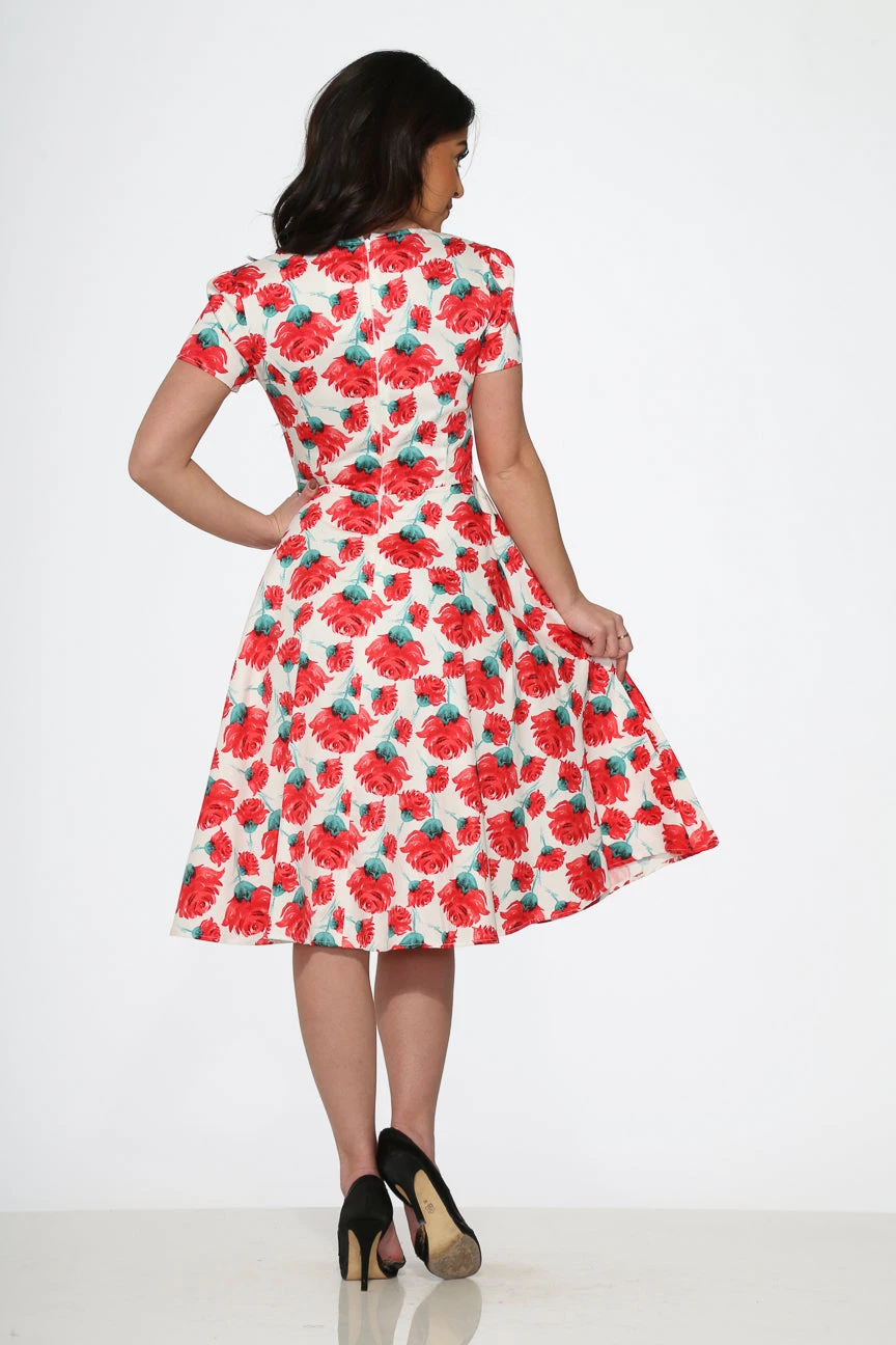 Bold Floral Swing Dress 6 Bold Floral Swing Dress - Image 4
