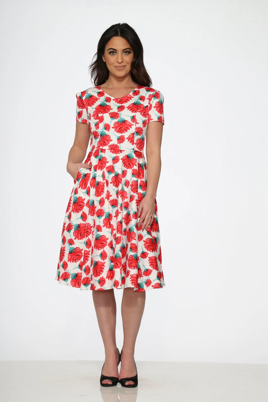 Bold Floral Swing Dress 9 Bold Floral Swing Dress - Image 7