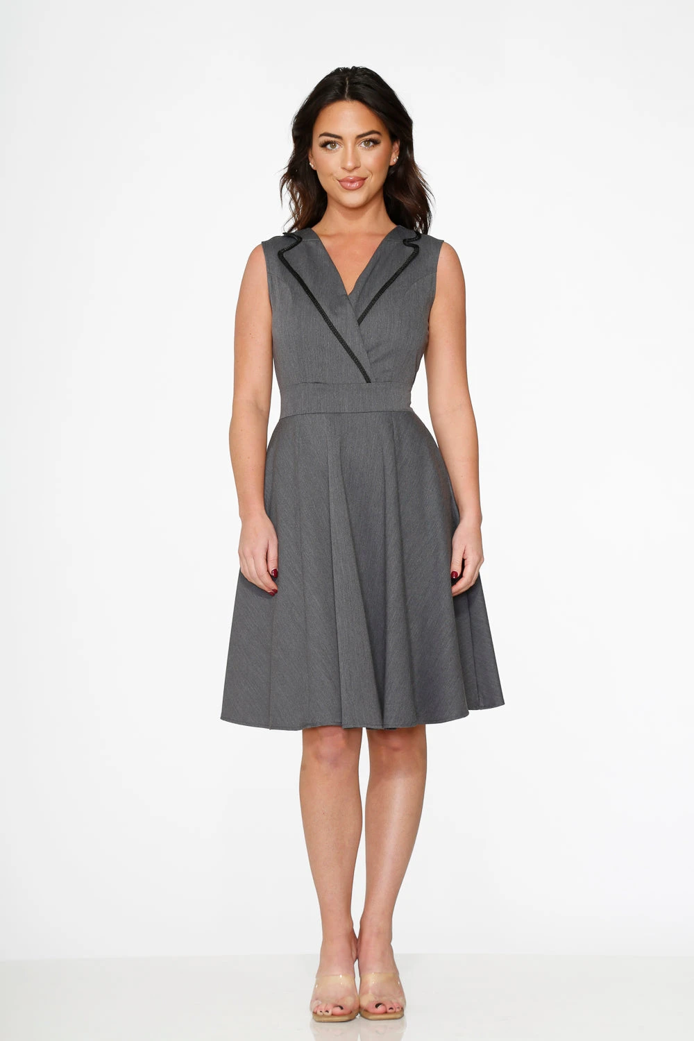 Grey Jenny Swing Dress 4 Grey Jenny Swing Dress - Image 2