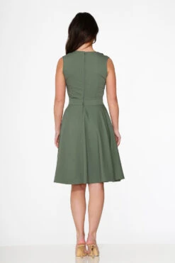Olive Jenny Swing Dress -ModCloth 21954 Green Swing Dress 12