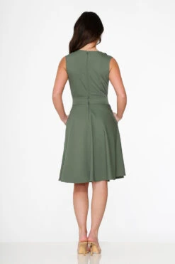 Olive Jenny Swing Dress -ModCloth 21954 Green Swing Dress 15
