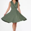Olive Jenny Swing Dress -ModCloth 21954 Green Swing Dress 9