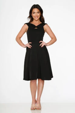 Black Occasional Swing Dress