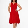 Red Occasional Swing Dress 2 Red Occasional Swing Dress -ModCloth 22032RedSwingDress 3