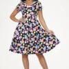 Black & Purple Swing Dress -ModCloth 22150 Black Purple Circle Dress 6