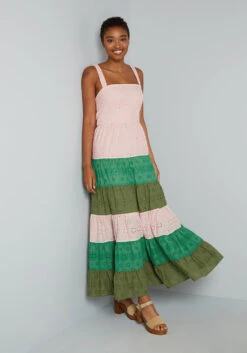 Blocked In Eyelet Tiered Maxi Dress -ModCloth 22a263423ee73e76188880139a4406f3