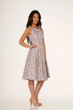 Pink Daisy Floral Swing Dress -ModCloth 23241 Pink Daisy Floral Dress 7