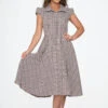 Brown Plaid Swing Dress 2 Brown Plaid Swing Dress -ModCloth 23340BrownPlaidSwingDress 3