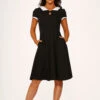 Black & White Keyhole Swing Dress -ModCloth 23570BlackWhiteSwingDress 1
