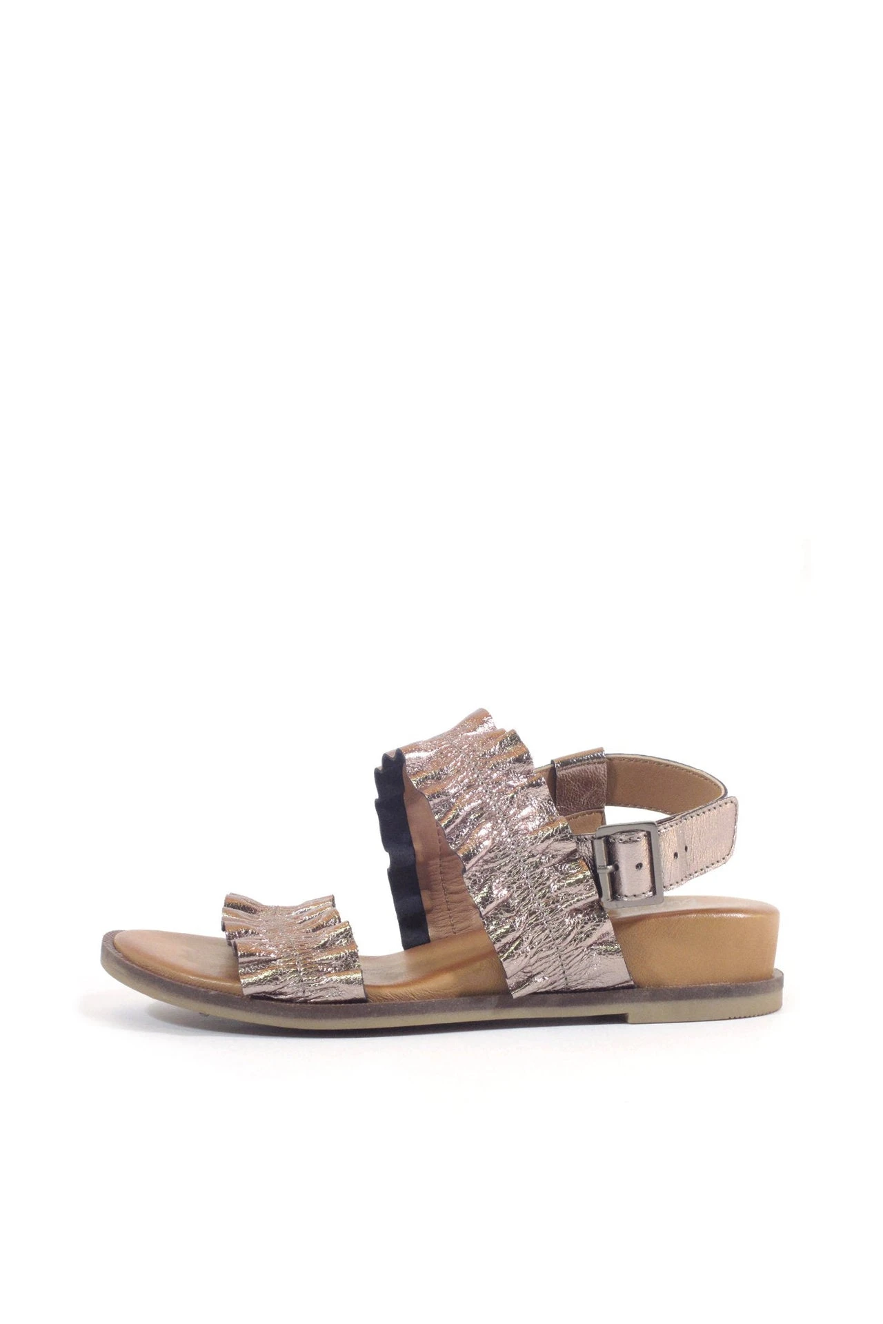 Roche Ruched Leather Sandals 5 Roche Ruched Leather Sandals - Image 3