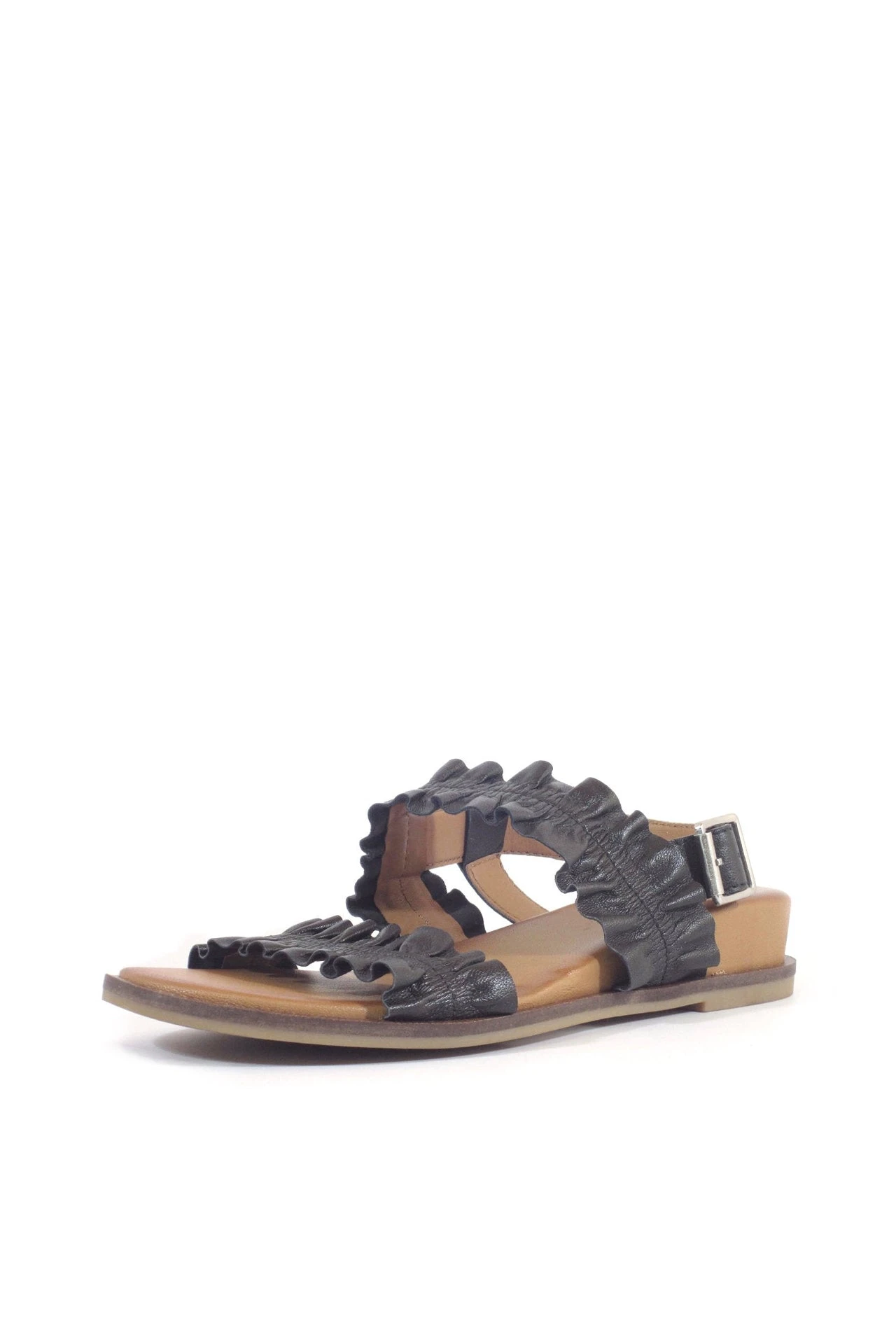 Roche Ruched Leather Sandals 8 Roche Ruched Leather Sandals - Image 6