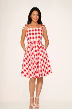 Red & White Picnic Swing Dress -ModCloth 24360PicnicSwingDressWhiteRed 1