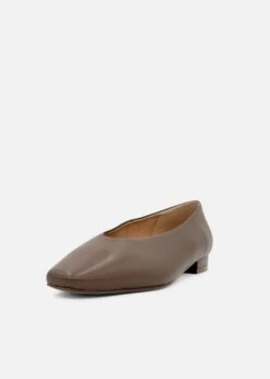 Chelsea Crew Slick Leather Ballet Flats – Elegant Low Heel Slip-On Shoes -ModCloth 2 e1d1dec9 00bc 433c adba 4887dab04717