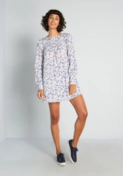 ModCloth Prairie Doll White Floral Mini Dress – Daisy Print Cottagecore Babydoll Frock -ModCloth 31d0c6a5199a265cdd719f6b66d458cd