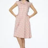 Pink Plaid Swing Dress -ModCloth 32364PinkPlaidSwingDress 16