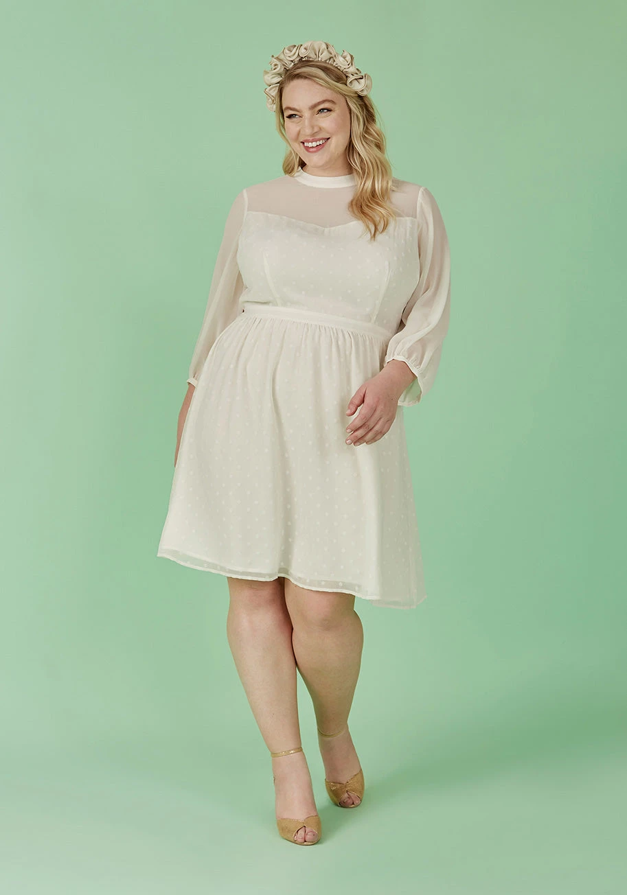 Sheerly Blessed In Bliss Fit And Flare Dress 8 Sheerly Blessed In Bliss Fit And Flare Dress - Image 6