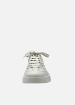 Chelsea Crew Monday White Leather Platform Tennis Sneakers - Classic Low-Top Lace-Up -ModCloth 3 555077d1 a756 4d35 8427 a1ccdcdbccd5