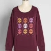 Sugar, Sugar Candy Skulls Sweatshirt -ModCloth 3c61f7d09d30b3064ffecd7574f8e694