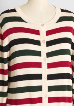 Circus Ivory Striped Cardigan – Red, Black, and Green Horizontal Stripe Button-Up Sweater 7 Circus Ivory Striped Cardigan – Red, Black, and Green Horizontal Stripe Button-Up Sweater -ModCloth 50f0621010b29248f182ca17703eb0bd